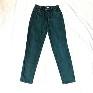 Vintage Bongo Forest Green High Waisted Straight Leg Jeans